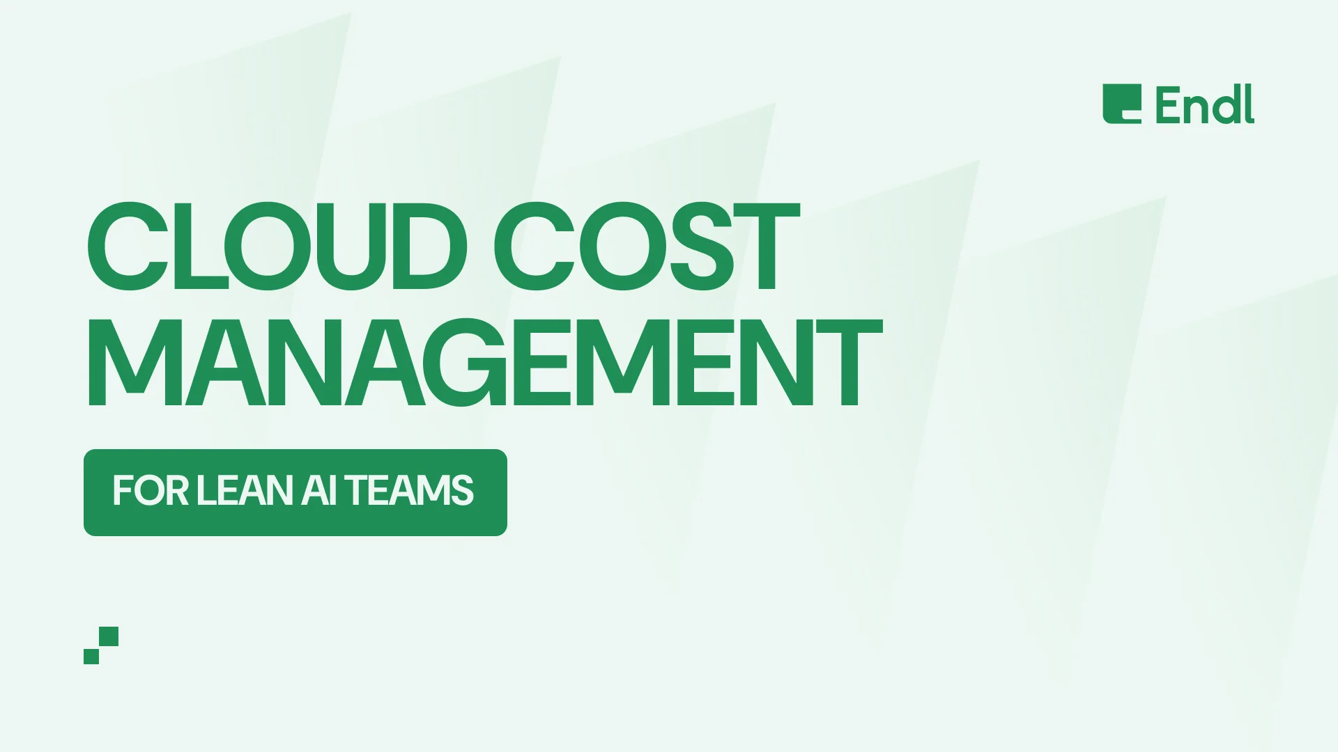 Cloud Cost Management for Lean AI Teams